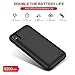 Pxwaxpy iPhone X XS Battery Case, 5200mAh Rechargeable Charging Case for iPhone X XS Extended Power Charger Case for iPhone X iPhone 10 (5.8 inch)- Black