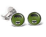Incredible Hulk Cufflinks, Avengers Jewelry, Hulk Tie Clip, Avengers Cuff Links Link, Superhero Wedding Jewelry, Groomsmen Gift, Groomsman Party Gifts, Fathers Day Present