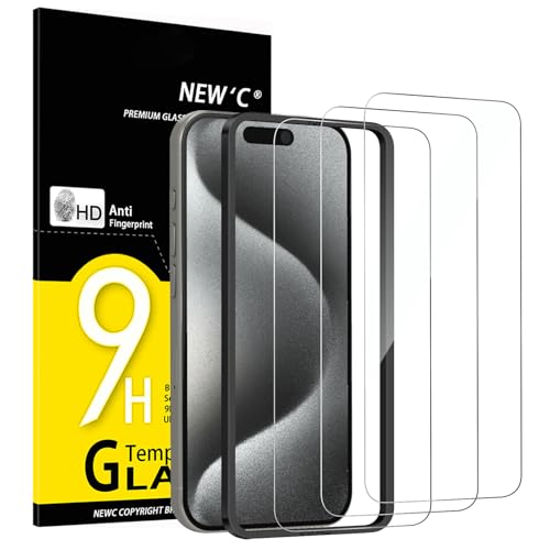 NEW'C 3 Pack Designed for iPhone 15 Pro Screen Protector... en promo sur Amazon