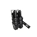Molle Mag Pouch Small Portable, Nylon Holster Fast 9mm Magazine Pouch for AR Pistol (2pcs BK)