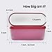 SUMO 1 Ice Cream Container for Homemade Ice Cream - 1.5 Quart, Reusable Freezer Storage Container - Red