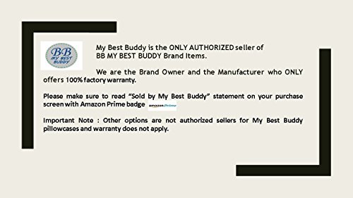 My Best Buddy Toddler Kids Pillowcase- White - two pack - 13x18 shrinks to fit - 100% cotton - envelope style closure - machine washable