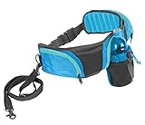 Outward Hound Kyjen  23003 Hands Free Hipster Dog Leash Storage Accessory 5ft Leash Included, Blue
