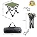 Espistmo Portable Folding Camping Stool,Aviation Aluminum Framed Mini Portable Folding Chairs Hold 200lbs for Backpacking,Hiking,BBQ,Picnic,Travel,Beach Chair with Carry Bag (Green)thumb 2