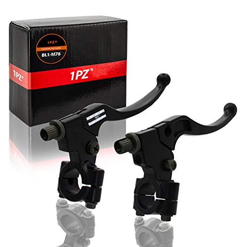 1PZ BL1-M78 Left Right 7/8" 22mm Clutch Brake Handle Levers Perch Replacement for Honda CRF50 CRF70 CRF80 CRF100 CRF150 XR50 XR80 XR100 ATC 200m Pit Dirt Bike Motocross Motorcycle Baja Mini Bike MB200 - Thumbnail 7