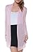A.S Sheer Rayon Jersey Draped Open Front Long Sleeve Cardigan