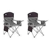 Coleman Oversized Black Camping Lawn Chairs + Cooler
