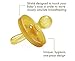 LARGE 12 months Up, Natursutten BPA-Free Natural Rubber Pacifier, Rounded Nipple 12 mo up