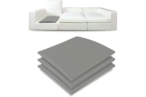 weosz Couch Cushion Supports for Sagging Seat 22'' x 22'' High Density 40D Curved Foam Sofa Cushion Support Under The Saggy Pads Firmer Foam Lifters for Saggy Couch Set of 3 (Grey, 22 Inch * 22 Inch)
