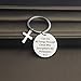 Birsppy Christian Keychain Inspirational Religious Gifts For Women Spiritual Stainless Steel Keychain Gifts Personalized Baptism Encouragement Gifts For Teens