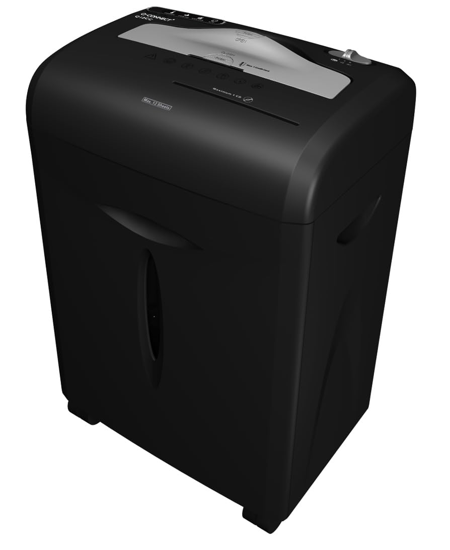 Q-Connect Q12cc Cross Cut Shredder,Black
