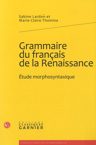 Grammaire du français de la Renaissance