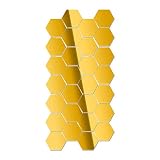 BUYITNOW Wall Sticker Hexagonal 3D Mirror DIY Self-adhesive Home Decor Art Decals Pack Of 12Pcs