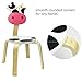 iPlay, iLearn 10 Inch Kids Solid Hard Wood Animal Chair, Stackable Wooden Finished, Preschool, Daycare, Bedroom, Playroom, Nursery Seat, Cow Furniture Stool for Toddlers, Children, Boys, Girls