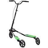 Merax 3 Wheels Foldable Swing Dragon Fitness Scooter with Height Adjustable Handlebar
