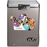 Hamburg cf-180-ss chest freezer, 180 liters - silver