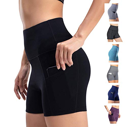 Women's yoga shorts, sports trousers, fitness shorts, cool, breathable, high waist shorts, opaque gym shorts.