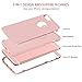 BENTOBEN iPhone 6S Plus Case, iPhone 6 Plus Case, Heavy Duty Shockproof 3 in 1 Slim Hybrid Hard PC Cover Soft Silicone Rubber Bumper Protective Phone Case for iPhone 6S Plus/6 Plus 5.5 Inch Rose Gold