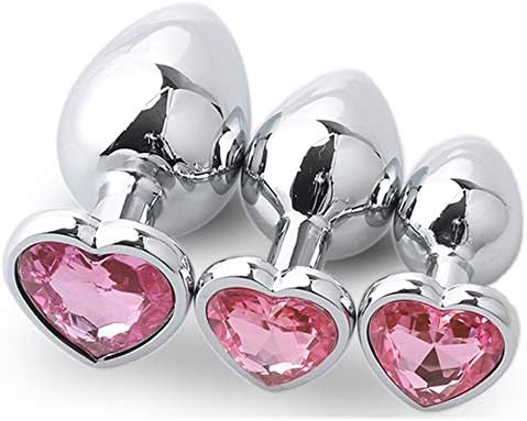 3PCS Metal Training Toy Heart Shape for Him or Her Pink