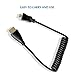 UCEC Mini HDMI to HDMI Coiled, 1ft-1.47ft Small HDMI Cable Support 4K Ultra HD 1080p 3D Compatible with Atomos Ninja V V5, Monitors, Cameras, Projector, A to C