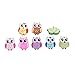 Yalis 12 Pcs Owl Push Pins,Creative Pushpins/Thumbtacks Decorative for School Home and Office, Assorted Colors