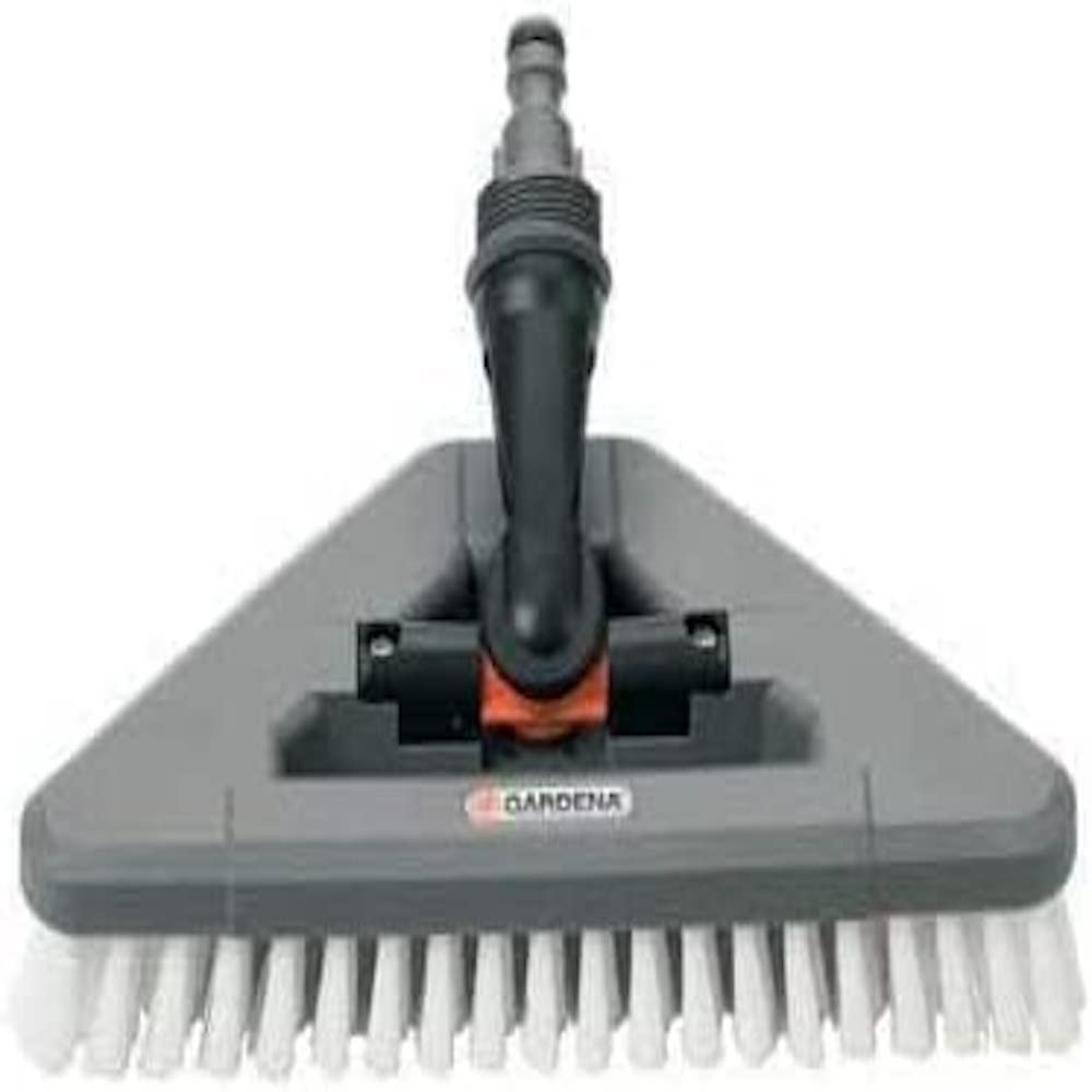 Gardena Joint Ccrubber: Water-Bearing Cleaning Brush with Joint for the Clean System for Effective Cleaning of Corners and Angles (5562-20)