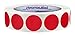 ChromaLabel 1 Inch Round Label Stickers, Permanent Sticky Dots Color Coding Labels, Ideal Colored Dot Stickers for Arts and Crafts - 1000 Colored Sticker Dots per Roll, Red