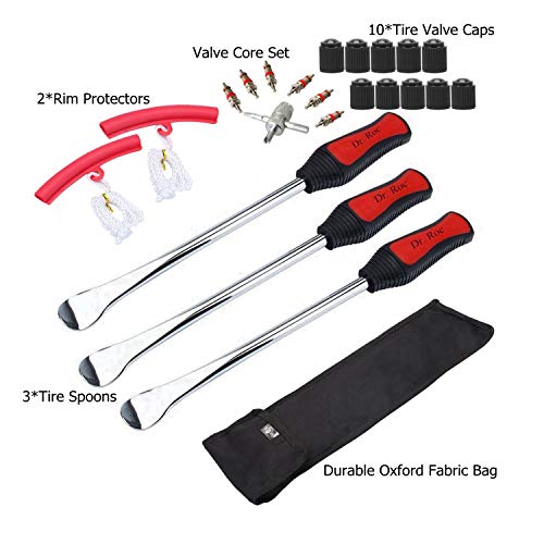 Dr.Roc Tire Spoon Lever Dirt Bike Lawn Mower Motorcycle Tire Changing Tools with Durable Bag 3