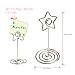 Place Card Holder ,Kyson 15pcs Tabletop Number Name Holder Card Photo Stands Memo Clip for Weddings Party Gatherings