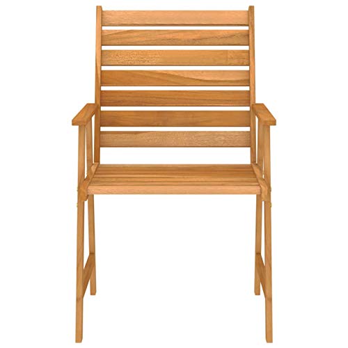 Tidyard 5-TLG. Garten-Essgruppe Holz Sitzgruppe Gartengarnitur Sitzgarnitur Gartenset Esstisch Gartenstuhl Gartenmöbel Massivholz Akazie – Bild 3