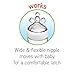 NUK Simply Natural Replacement Nipples, Medium Flow, 2pk