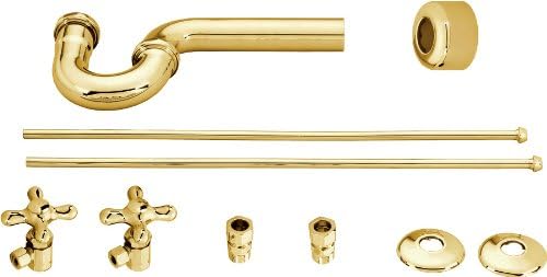 Belle Foret BFNLS01PB Lavatory Angle Supply Kit, Polished Brass