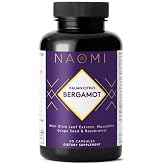 NAOMI Italian Citrus Bergamot 500mg with Resveratrol - Supports Healthy Cholesterol &amp; Triglyceride Levels Already in Normal Range - Patented BergAmore&reg; Extract, 7 Key Polyphenols, 30-Day Supply