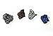 Hoxis Peacock Huge Raw Crystal Cluster Plating Stone Handmade Ring (Peacock)