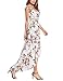 ADAMARIS Women's Floral Printed Backless Swallowtail High-Low Long Dresses