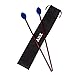 AIEX 1 Pair Marimba Percussion Mallets Yarn Head Mallets Medium Hard Keyboard Mallets Percussion with Maple Handles Waterproof Bag