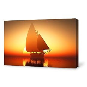 for Living Room Bedroom Home Artwork Paintings Sailboat...