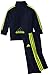 adidas Baby Boys' Tricot Jacket and Pant Set 2, Dark Indigo/Lime, 12 Months