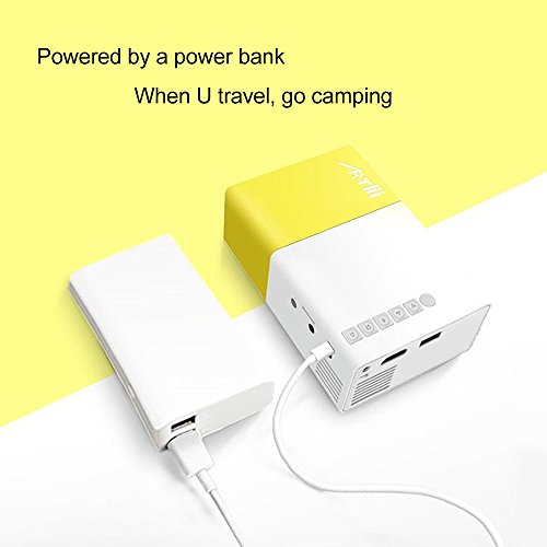 Artlii-Portable-Mini-Home-1080P-Projector-with-USBSDAVHDMI-Input-for-TV-Movie-Game-Art-working-Camping-Pocket-Projector-Interface-US-Version-with-Warranty