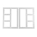 Fyore Silver Grey Metal Cutting Dies Stencil Template Mould for DIY Scrapbooking Album Paper Card Craft (Hollow Rectangle)