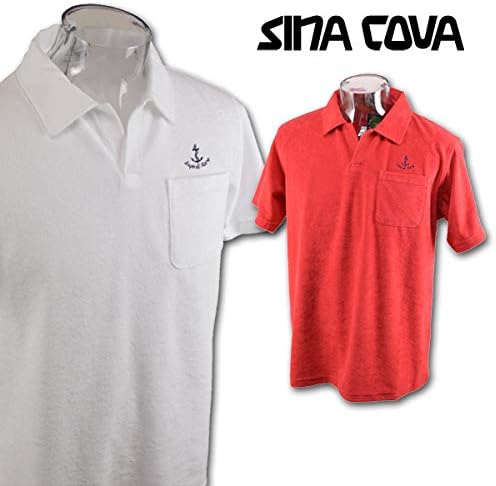 Amazon シナコバ 半袖ポロシャツ メンズ 春夏用 L 670 赤 ポロシャツ 通販