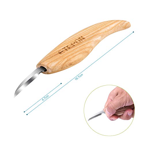 ETEPON Wood Carving Tool Detail Carving Knife for Fine Wood Chip Carving and Small Detail Whittling, Beginners & PROs' First Choice ET006