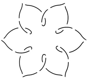 amazoncom quilting creations simple flower quilt stencil