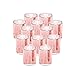 Votive Candle Holder-Set of 12 Wedding Centerpieces for Table, Mercury Glass Tealight Candle Holders Bulk for Birthday |Party |Home Decoration (Rose Gold-1)