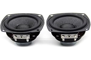 ljhnba 2Pcs 2.5 Inch Portable Full Range Speaker 66MM 4 Ohm 25W HiFi Sound Amplifier Loudspeaker DIY Speakers 2.5 Inch Speaker