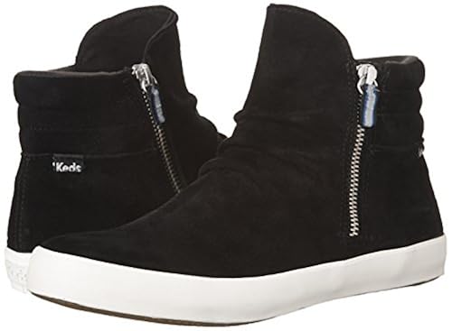 Keds Women's Midtown Zip Suede WX Sneaker, Black, M US in Oman