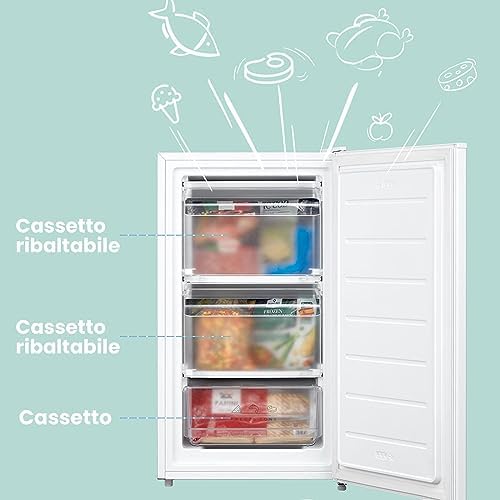 RCU60WH2 Congelatore Verticale Monoporta Compatto 60L