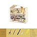 ZUINIUBI Doll House Kit DIY Miniature Loft Handmade House Furnished with Accessories Dust-Proof Cover and Assemble Tool Birthday Gift for Kids Adults Light Time