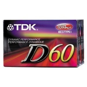 TDK Audio Cassette Tape - 60 Minute (8 Pack, Red)