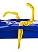 Lucky Bums Plastic Racer Sled, 40-Inch, Blue/Yellow